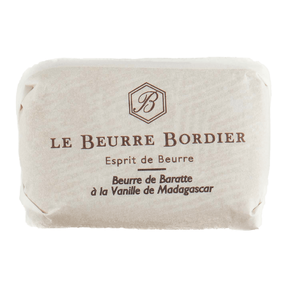 Organic Churned Madagascar Vanilla Butter by Bordier (4.4 oz) | Hand-made, Grass Fed | Imported from France