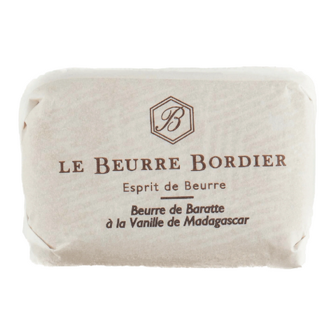 Churned Madagascar Vanilla Butter by Bordier (4.4 oz) | Hand-made, Grass Fed | Imported from France