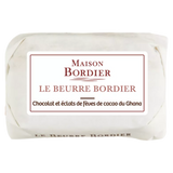 Organic Churned Seasonal Chocolate and Cacao Nib Butter by Bordier (4.4 oz) | Hand-made, Grass Fed | Imported from France