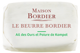Churned Wild Garlic & Kampot Pepper Butter by Bordier (4.4 oz) | Hand-made, Grass Fed | Imported from France