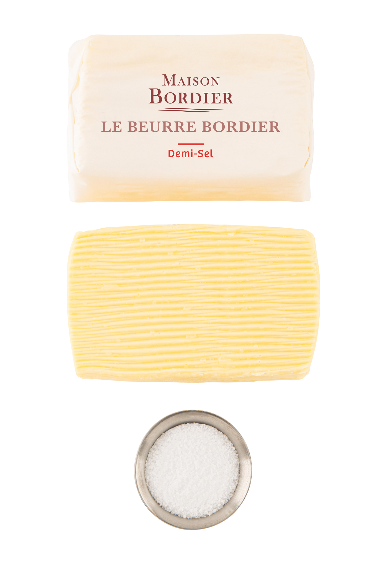 Churned Salted Butter by Bordier (4.4 oz) | Hand-made, Grass Fed | Imported from France