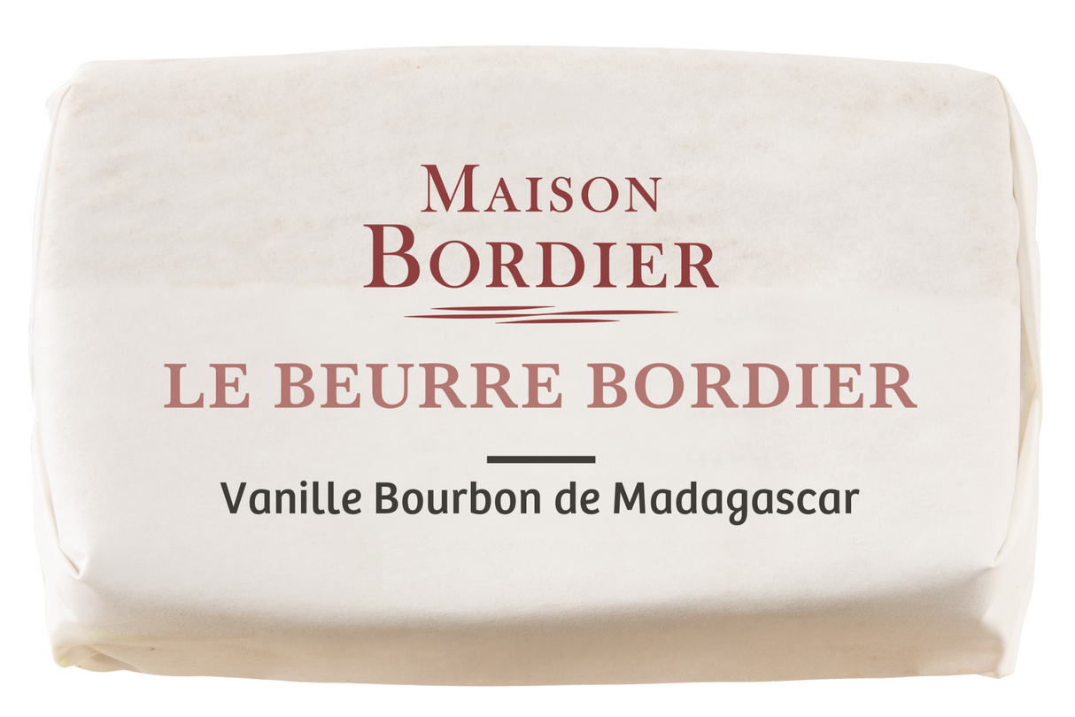 Churned Madagascar Vanilla Butter by Bordier (4.4 oz) | Hand-made, Grass Fed | Imported from France