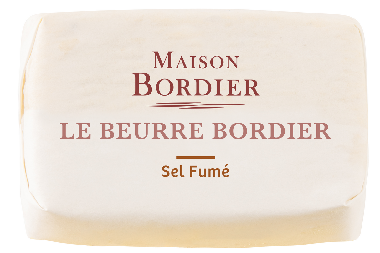 Churned Smoked Salt Butter by Bordier (4.4 oz) | Hand-made, Grass Fed | Imported from France