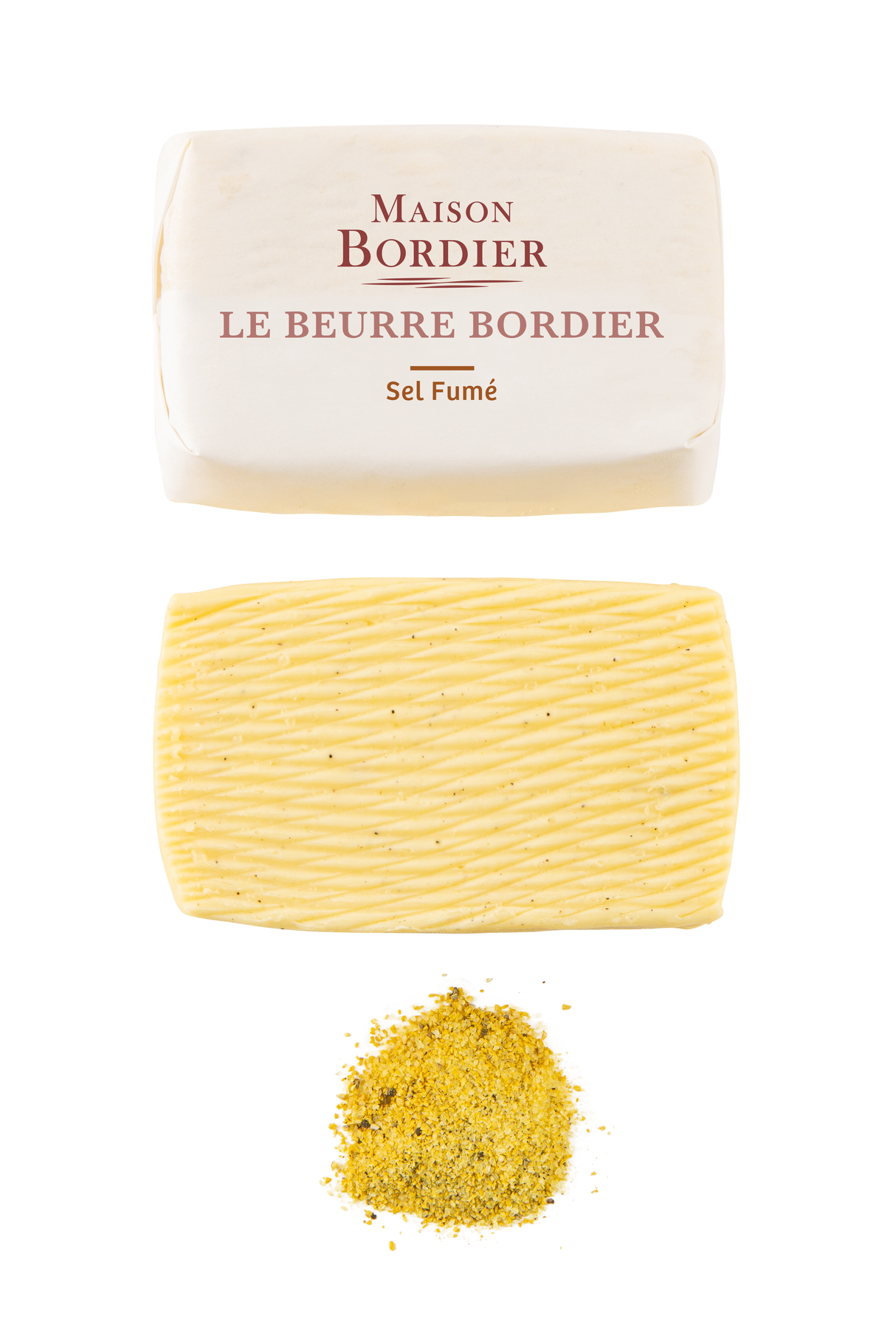 Churned Smoked Salt Butter by Bordier (4.4 oz) | Hand-made, Grass Fed | Imported from France