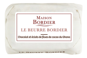 Churned Seasonal Chocolate and Cacao Nib Butter by Bordier (4.4 oz) | Hand-made, Grass Fed | Imported from France