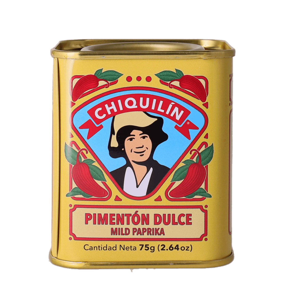 Can of Chiquilín Pimentón Dulce mild paprika, 75g