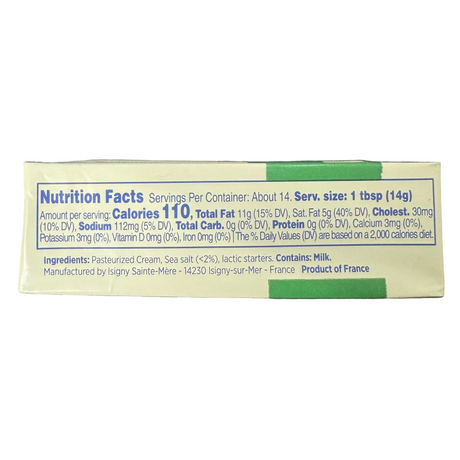 isigny st mere salted butter churned culture 7 oz