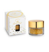 Gold Chef edible gold powder in a clear jar with gold lid and branded white gift box, French gourmet product