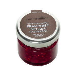 Mecker Raspberry Extra Jam by Alain Milliat, 1 oz (28g) | GMO-Free | Imported from France