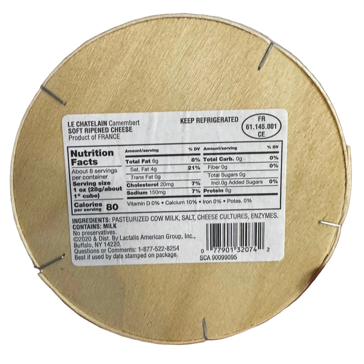 Camembert Le Chatelain | Cow, Preservatives-free | Imported from France