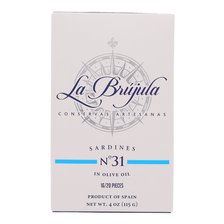 Sardines in Olive Oil by La Brujula | Additive-free | Imported from Spain