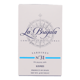 La Brújula N31 Spanish small sardines in olive oil, 115g, artisan packaging, premium import