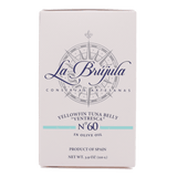 La Brújula Yellowfin Tuna Belly Ventresca No. 60 tin, Spanish gourmet seafood, premium packaging