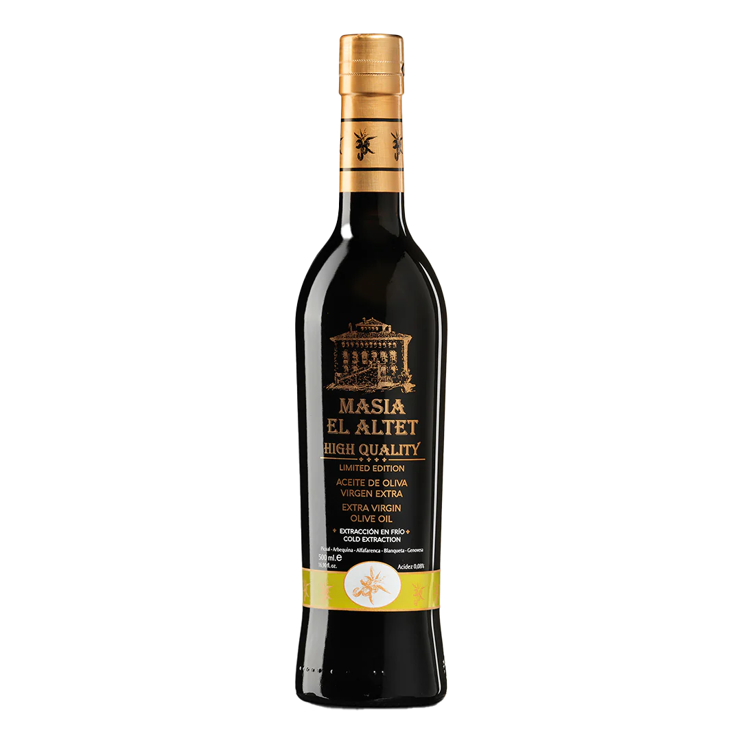 High Quality Extra Virgin Olive Oil by Masia El Altat (500 mL) | Cold Extraction | Imported from Spain