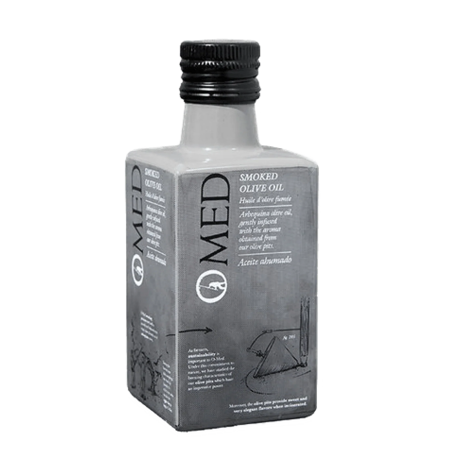 Smoked Arbequina Olive Oil by O-MED (8.5 fl oz) | Imported from Spain - The French Pantry