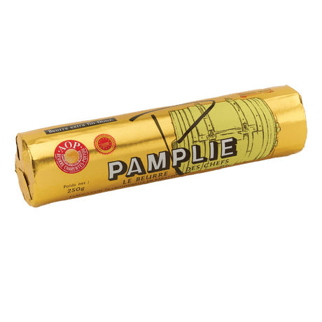 Pamplie AOP French butter, 250g, extra fine, traditional bar packaging, artisan-made, premium quality