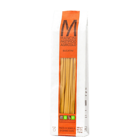 Bucatini Pasta by Mancini Pastificio Agricolo (17.6 oz) | Semolina and water only | Imported from Italy - The French Pantry