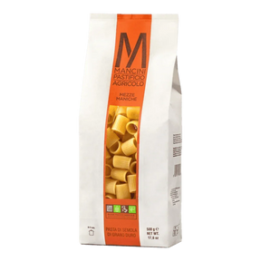 Mezze Maniche Pasta by Mancini Pastificio Agricolo (17.6 oz) | Semolina and water only | Imported from Italy - The French Pantry