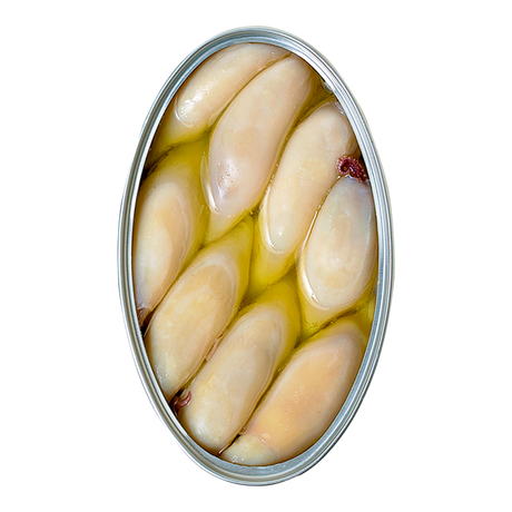 Premium canned squid in oil, gourmet French seafood, The French Pantry