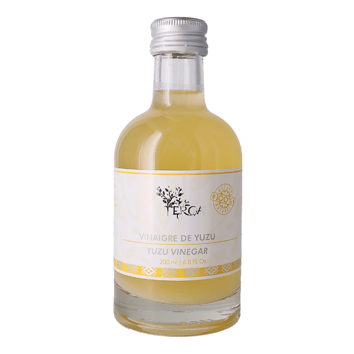 Yuzu Vinegar by Terga (6.8 fl oz) | 100% Natural | Imported from France
