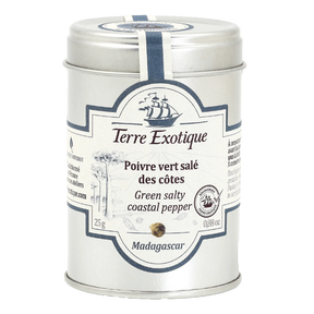 Green Salty Coastal Pepper by Terre Exotique (2.5 oz) | Additive-Free | From Madagascar - The French Pantry
