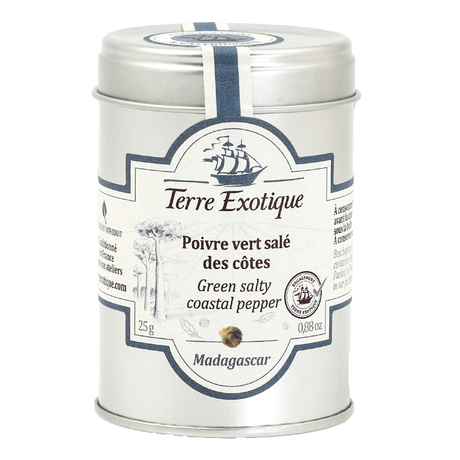 Green Salty Coastal Pepper by Terre Exotique (2.5 oz) | Additive-Free | From Madagascar - The French Pantry