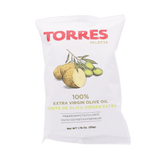 100% Extra Virgin Olive Oil Potato Chips by Torres (1.8 oz) | Additive-Free | Imported from Spain