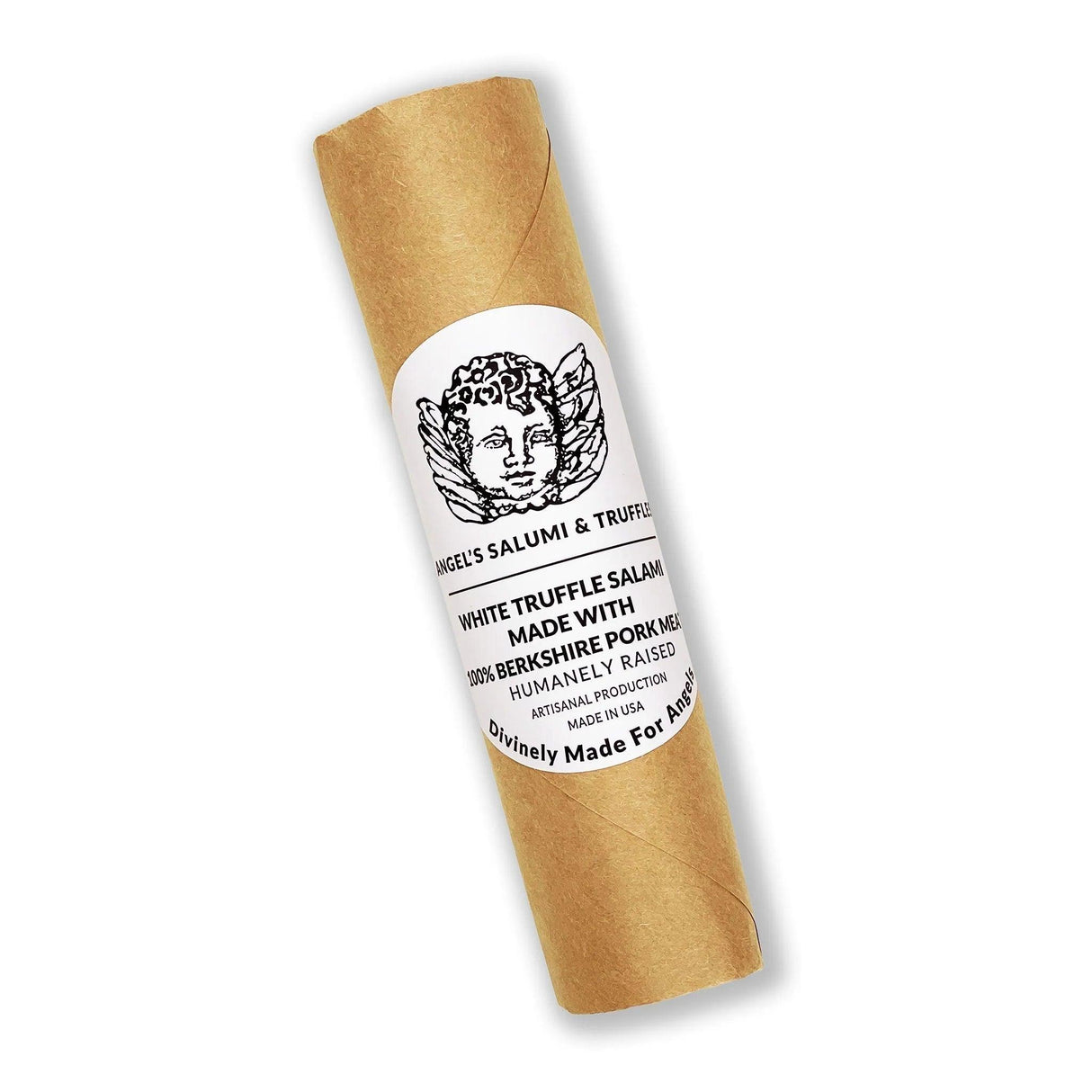 White Truffle Salami by Angel's Salumi & Truffles (6.5 oz) | No added Nitrates, Hormone-Free, Antibiotic-Free