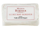 Maison Bordier French truffle butter bar with white paper packaging, premium artisan imported
