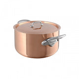 Mauviel 1830 M'3 S Copper Stewpan With Lid, Cast Stainless Steel Handles, 6.3-Qt