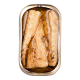 Canned mackerel fillets in olive oil, premium French pantry gourmet seafood