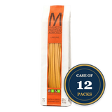 Mancini Linguine pasta, artisan-made durum wheat, case of 12 packs, premium Italian pasta