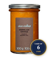A 300g jar of Alain Milliat Orange Marmelade, part of a case of 6 jars.
