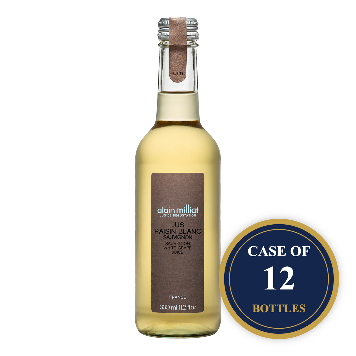 Case of 12 bottles of Alain Milliat Sauvignon white grape juice, 11.2 fl oz